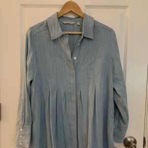 Soft Surroundings - chambray blouse….EUC!